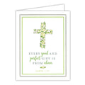 Green Glitter James 1:17 Greeting Card