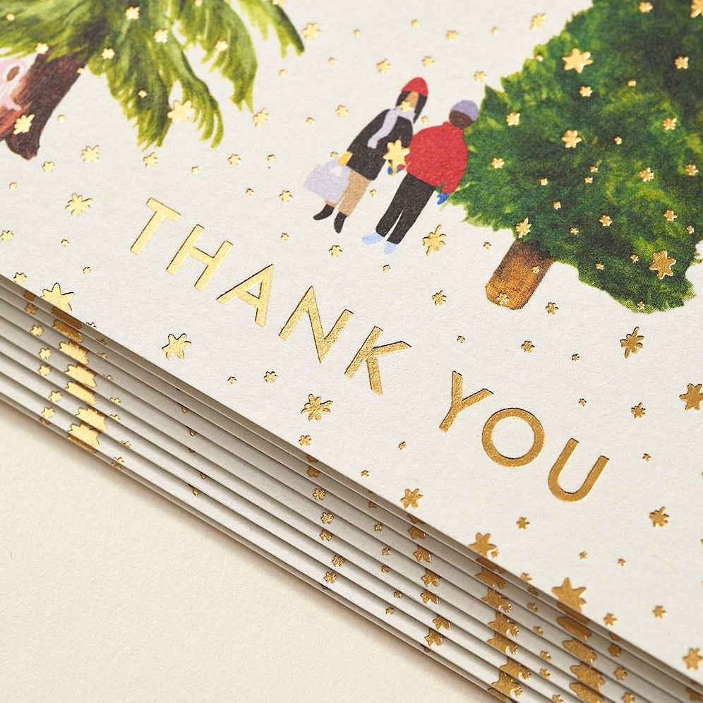 Tree Farm Thank You Card Set