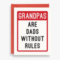 Grandpas Without Rules Father's Day Letterpress Card