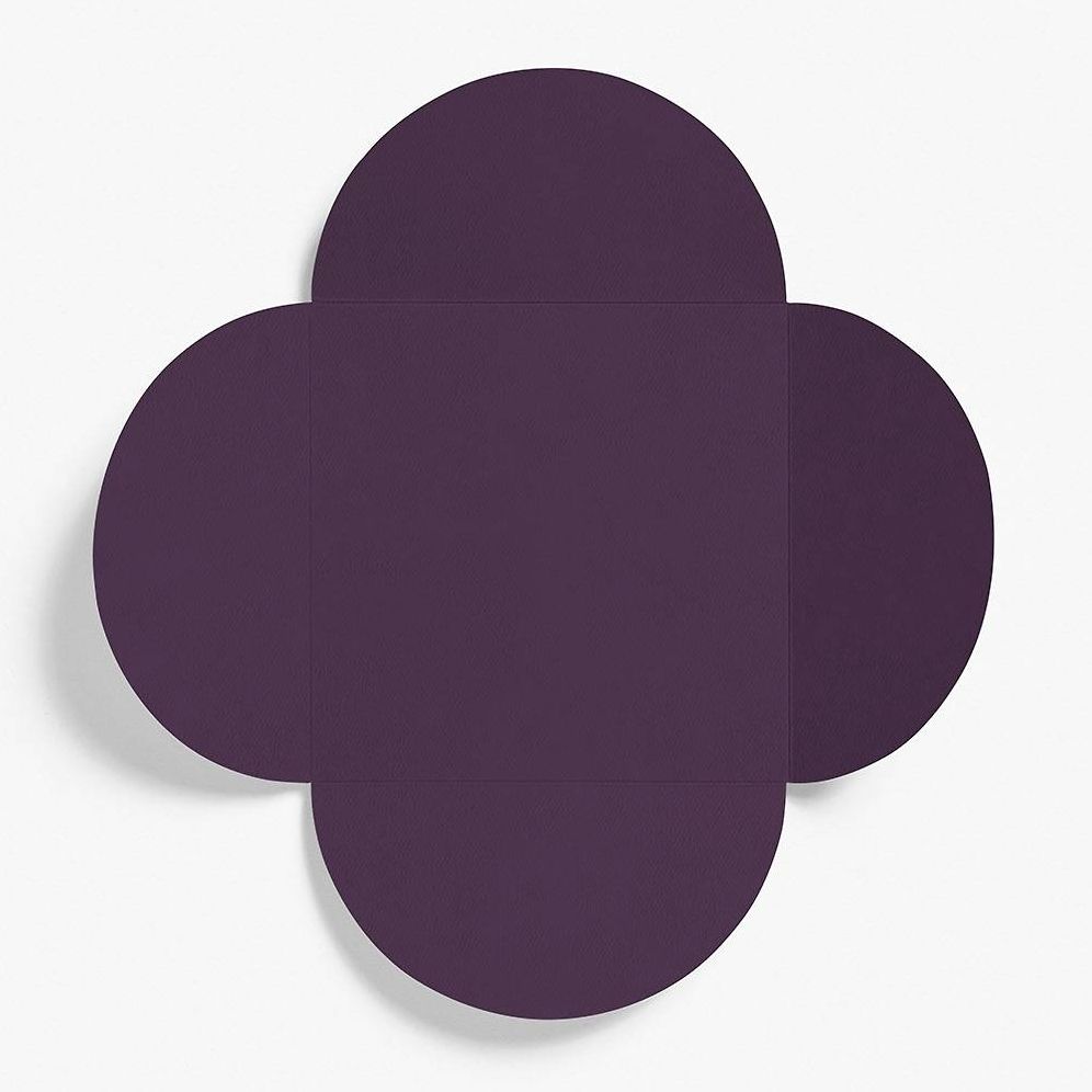 5.25" Square Aubergine Petal Envelopes