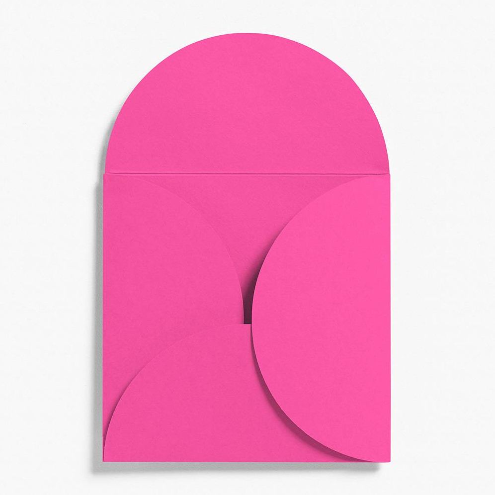 5.25" Square Fuchsia Petal Envelopes