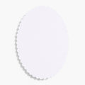 Scallop 4 Bar Pure White Oval Cards