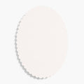 Scallop 4 Bar Superfine White Oval Cards