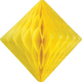 Yellow Diamond Paper Honeycomb 15cm