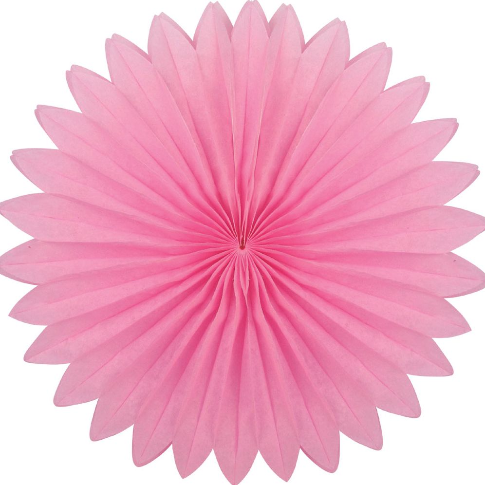 Plain fan, 40cm, Light Pink