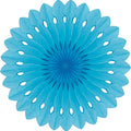 Detailed fan, 30cm, Light Blue