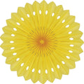 Detailed fan, 30cm, Yellow