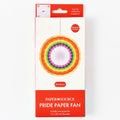 Rainbow Medium Paper Fan