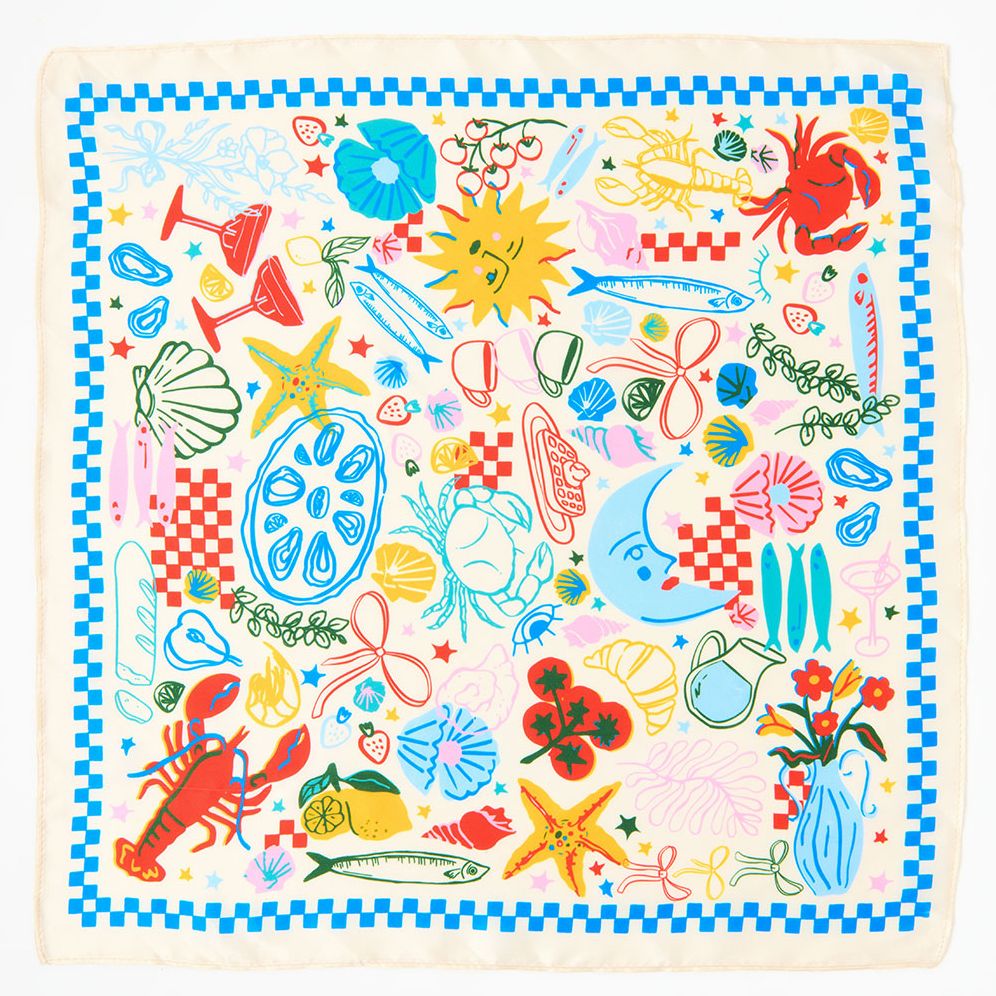 Coastal Satin Scarf