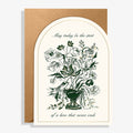 Romantic Bouquet Die Cut Wedding Card
