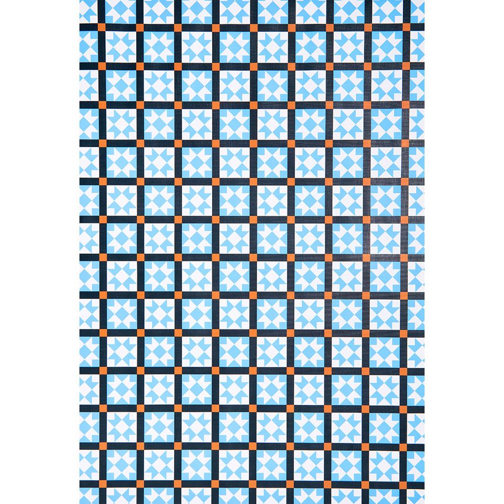 Blue Quilt Textured Wrapping Paper