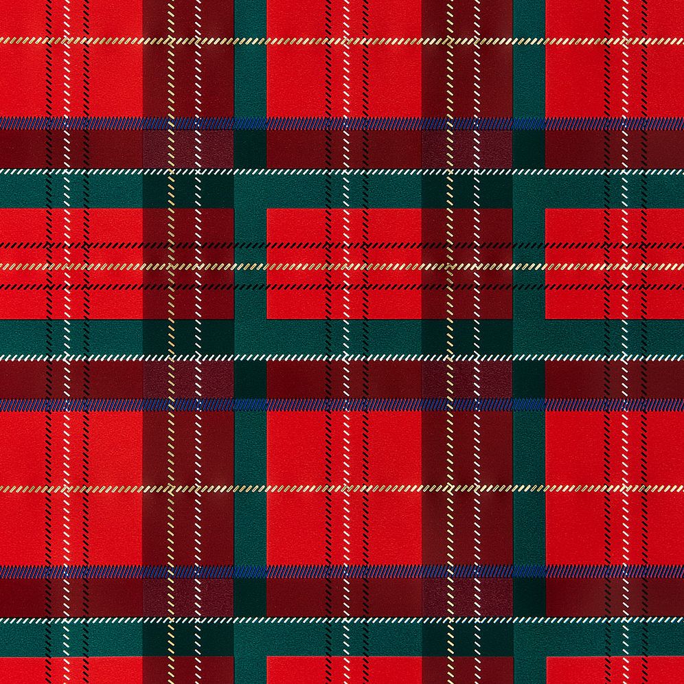 Holiday Plaid Stone Wrapping Paper