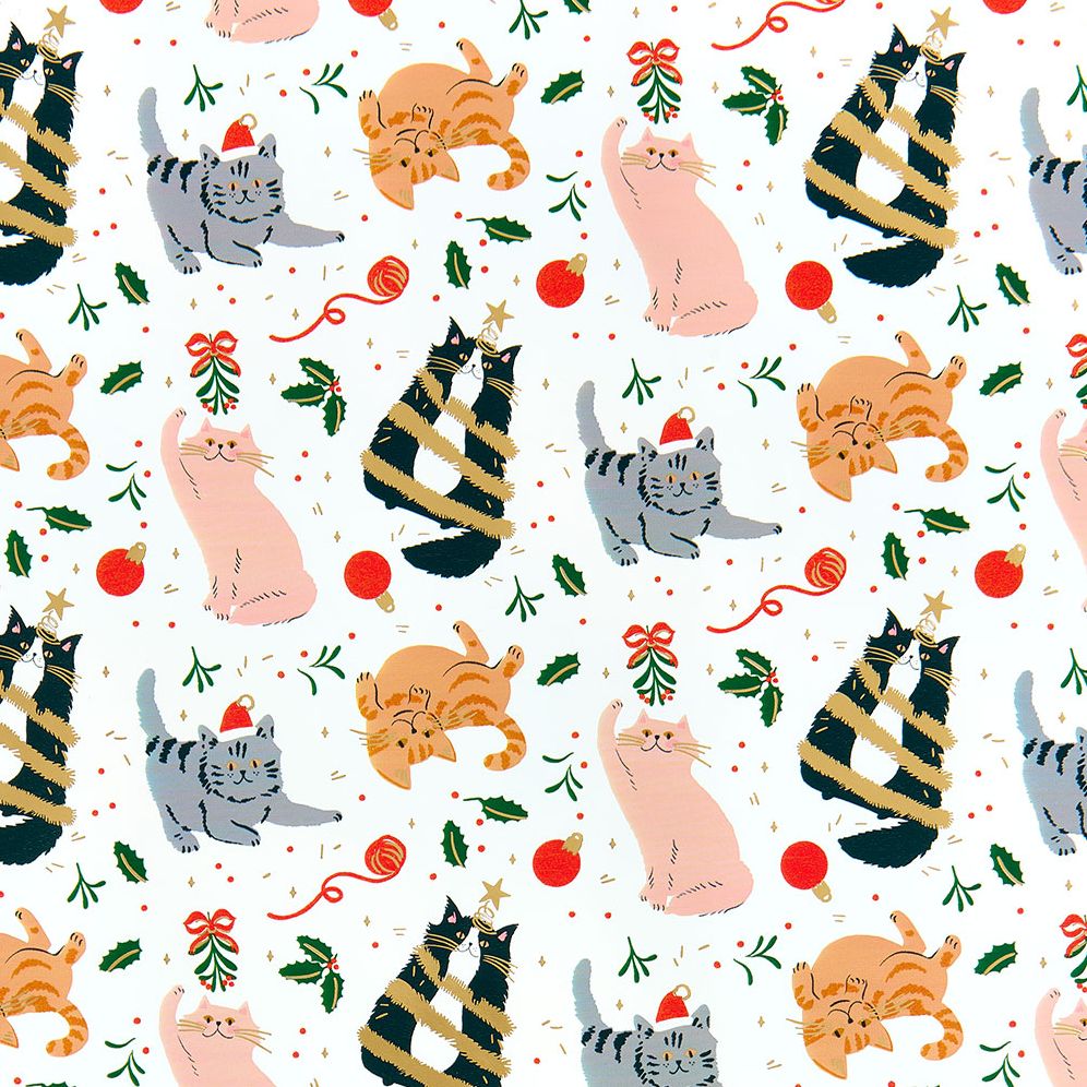 Christmas Cats Wrapping Paper