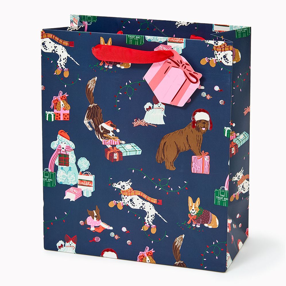Festive Dogs Medium Gift Bag