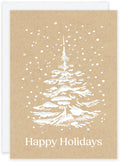 Christmas White Tree Stationery Set