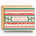 Christmas Ricrac Ribbon Stationery Set