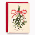 Christmas Mistletoe Bow Stationery Set