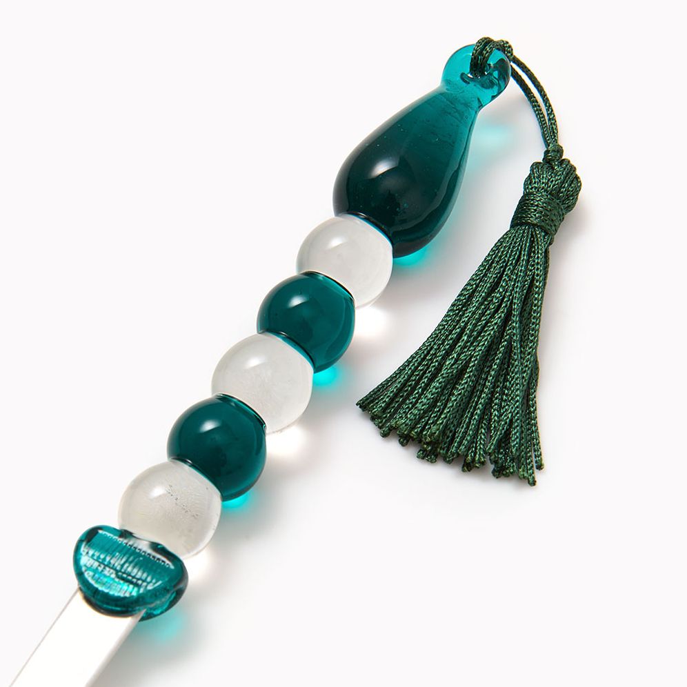 Blown Glass Letter Opener with Tassel
