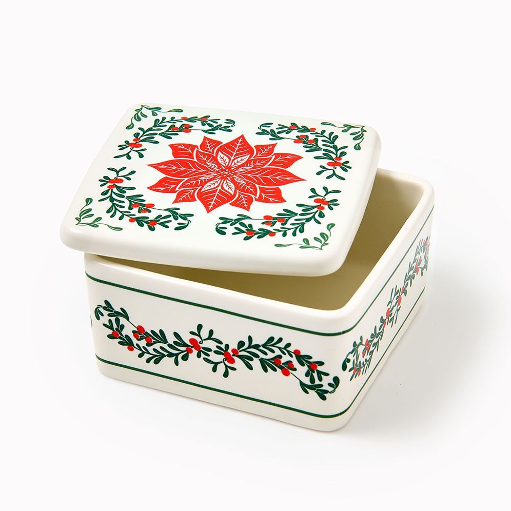 Poinsettia Trinket Dish