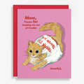 Crazed Cat Mother's Day Card