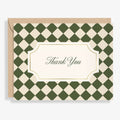 Green Diamond Thank You Card