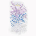 Cool Tone Mesh Metallic Curly Bows Set of 3