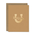 Horseshoe Good Luck Card