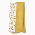 Gold Stars and Solid Metallic Gold Tissue, Set of 8