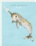 Narwhal Happy Birthday Card