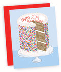 21st Cake Birthday Card