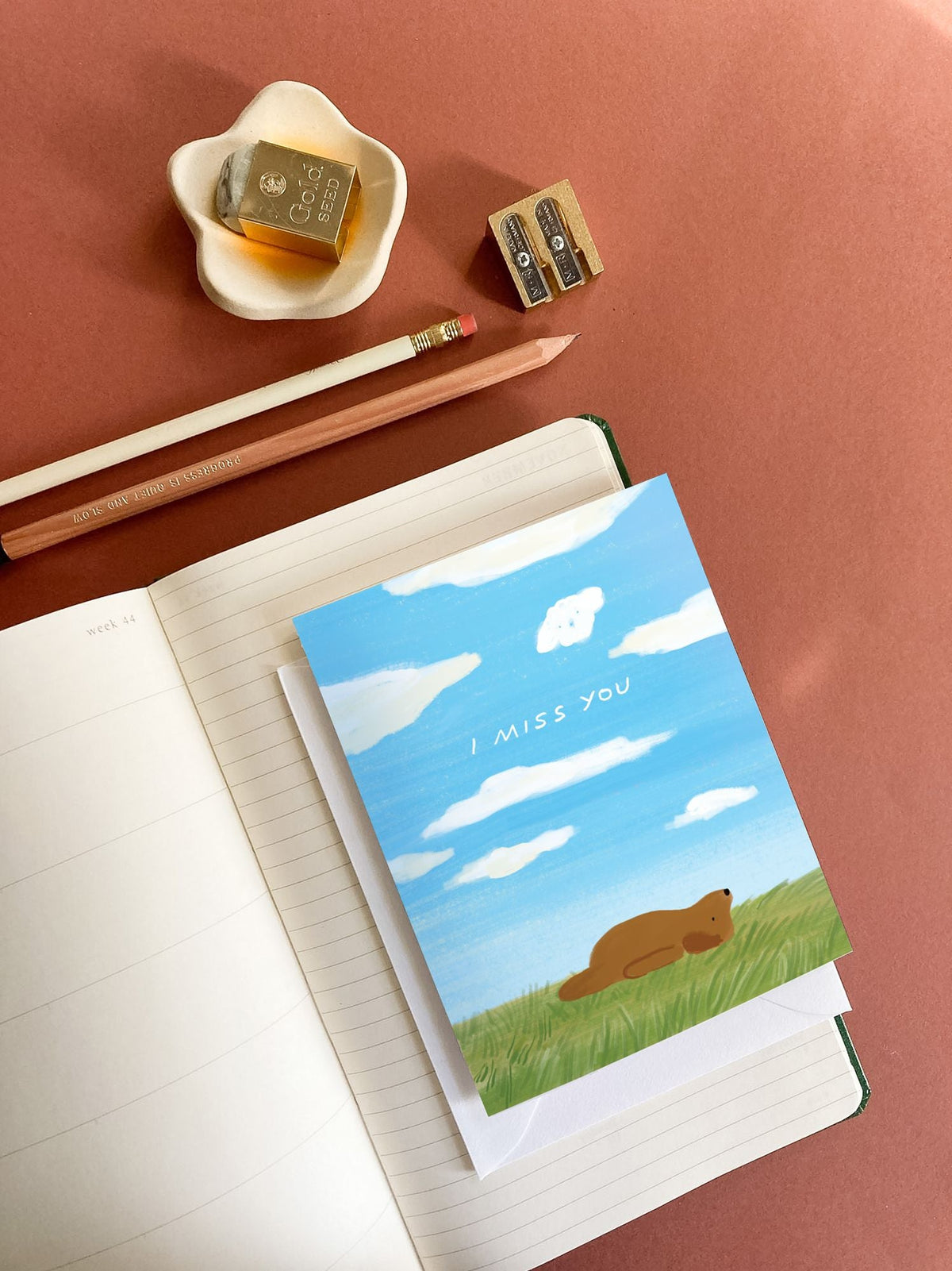 Dog Miss You Card