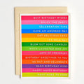 Birthday Stripes Greeting Card