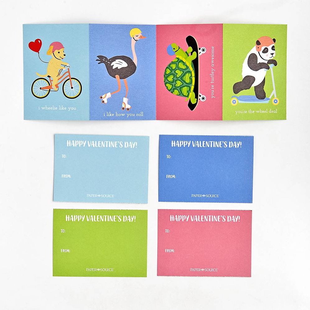 Wheeled Critters Valentine Cards