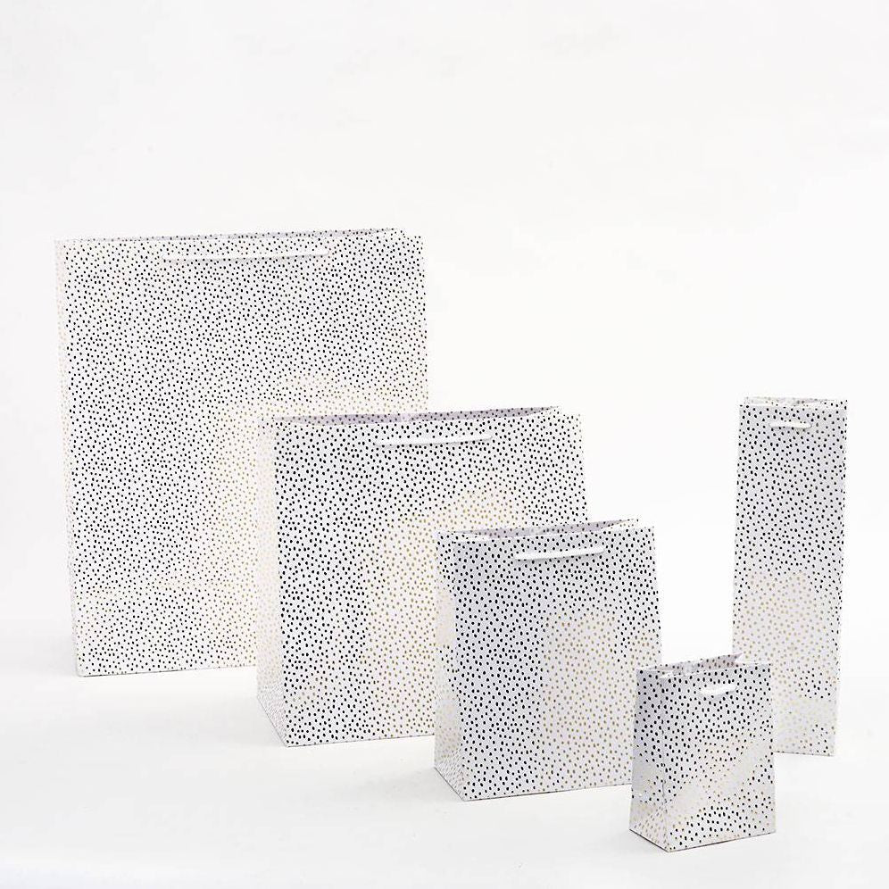 Gold Foil Flurry Wine Gift Bag