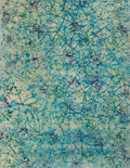 Batik Rustic Green Turquoise Handmade Paper