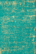 Brush Stroke Gold on Sea Green Handmade Paper