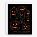 Foil Pumpkin Halloween Card