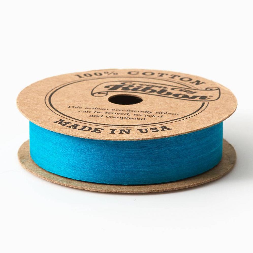 Teal Cotton Ribbon