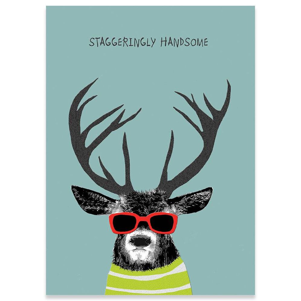 Staggeringly Handsome Birthday Card