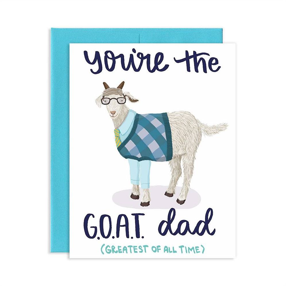 G.O.A.T Dad Father's Day Card