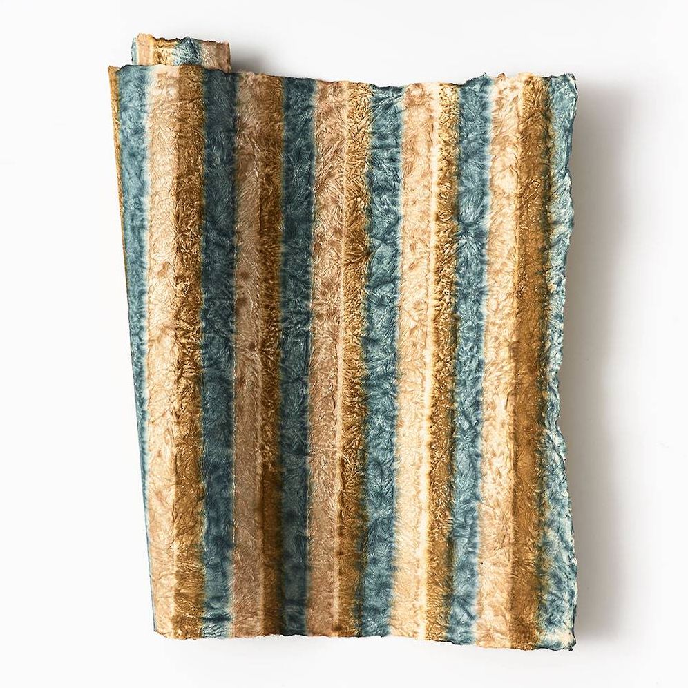 Crinkled Stripe Handmade Paper
