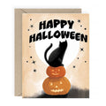 Vintage Cat Pumpkin Stationery Set