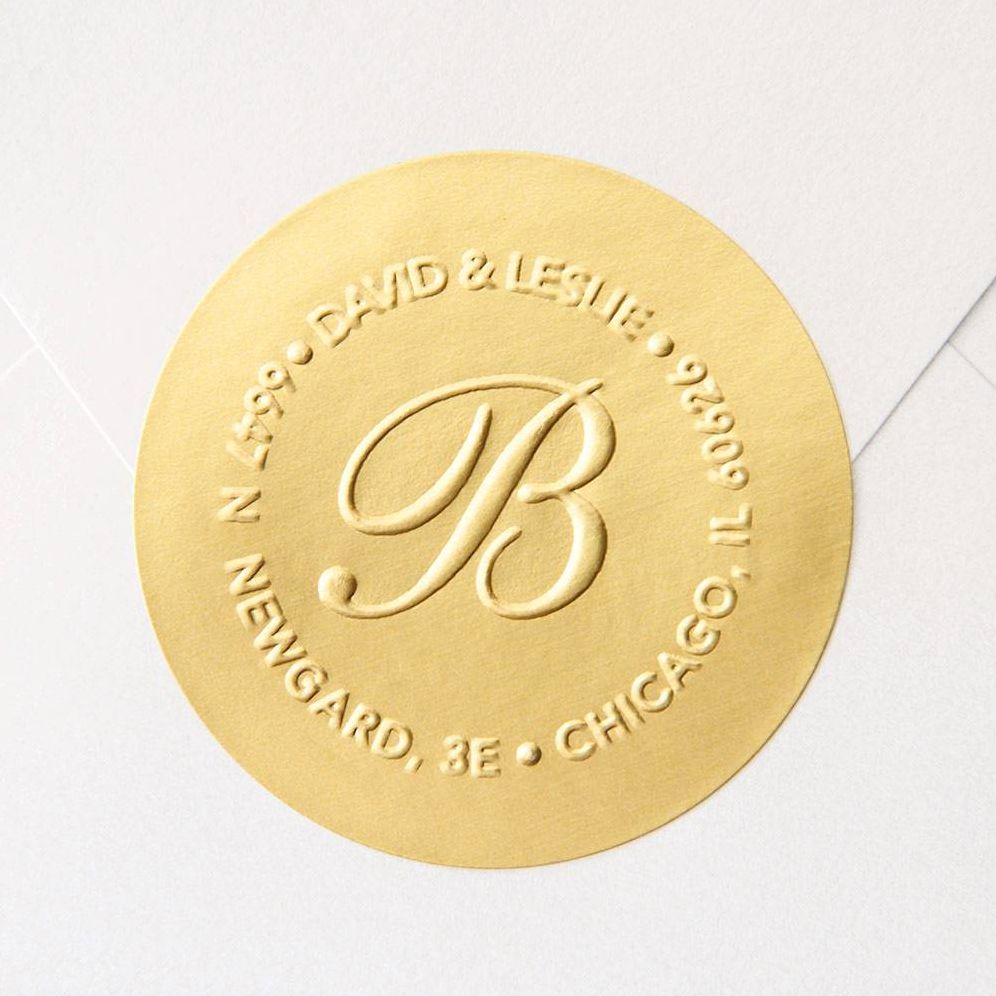 Gold Embosser Foil Seals