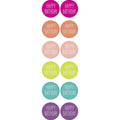 Colorful with White Happy Birthday Circle Stickers
