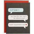 ILY Texting Valentine Card