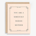 Seriously Badass Mother's Day Letterpress Card