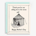 Circus Mother's Day Letterpress Card