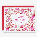 Floral Frame Letterpress Mother's Day Card