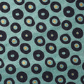 Navy and Gold Dots on Blue Handmade Paper