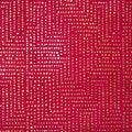 Metallic Maze Dot Pattern on Magenta Handmade Paper